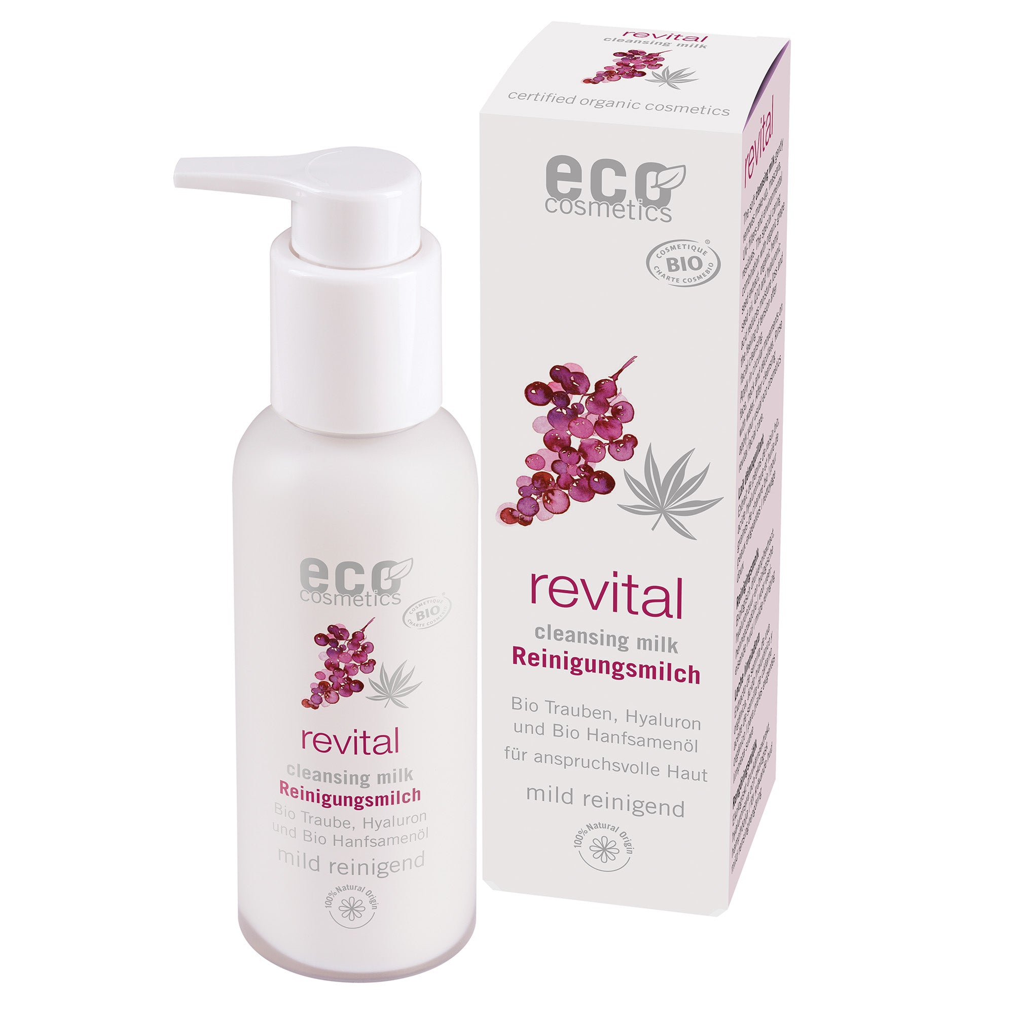 ECO_20REVITAL_20Cleasing_20Milk_2000x2000_2c2b3fb3-25af-43c8-8c11-dc424bc771c9 Eco Cosmetics Revital Čistící mléko BIO (100 ml) - exp. 11/2025 - pro náročnou pleť