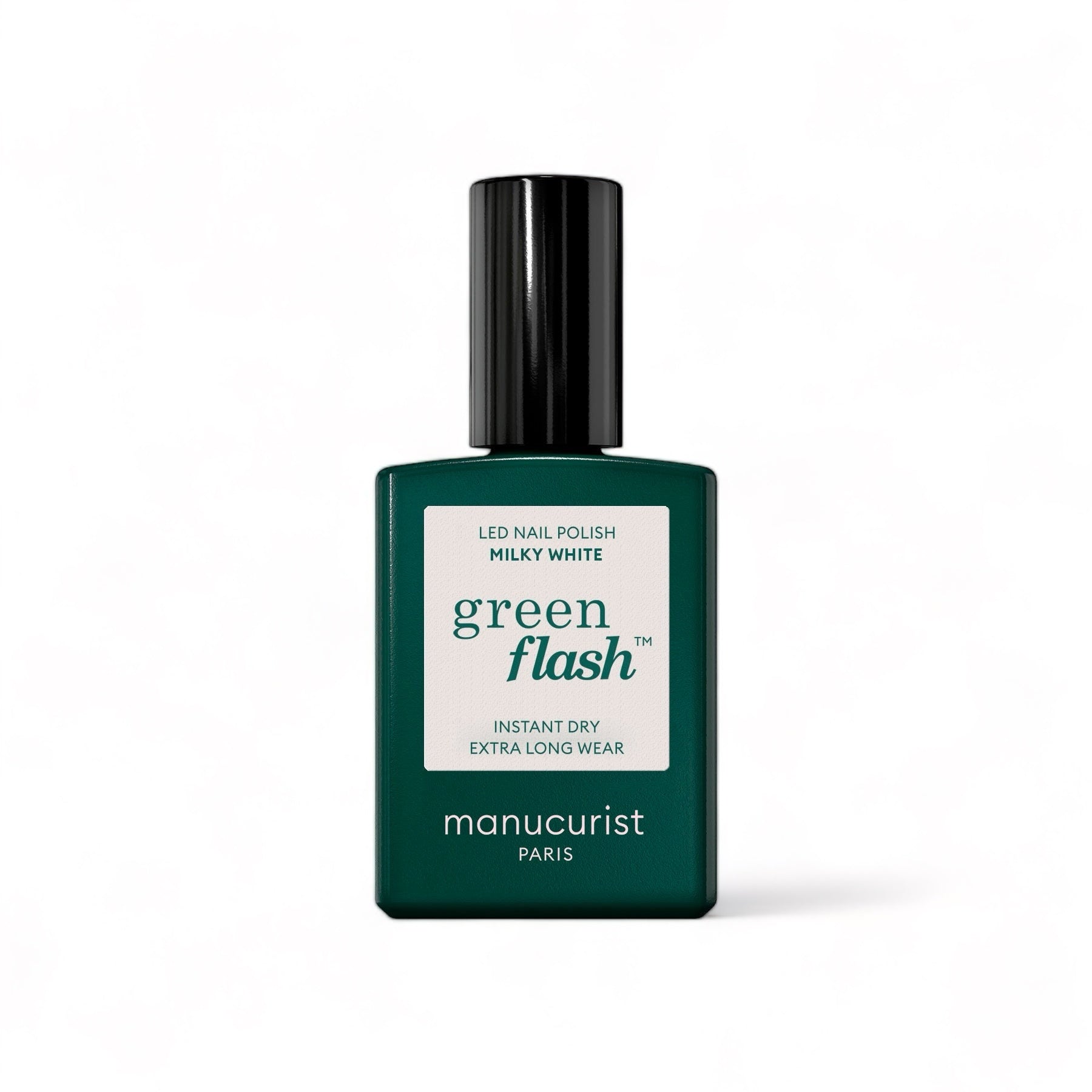 IMG-3409 Manucurist Green Flash LED gel lak na nehty - Milky White (15 ml) - mléčně bílá barva
