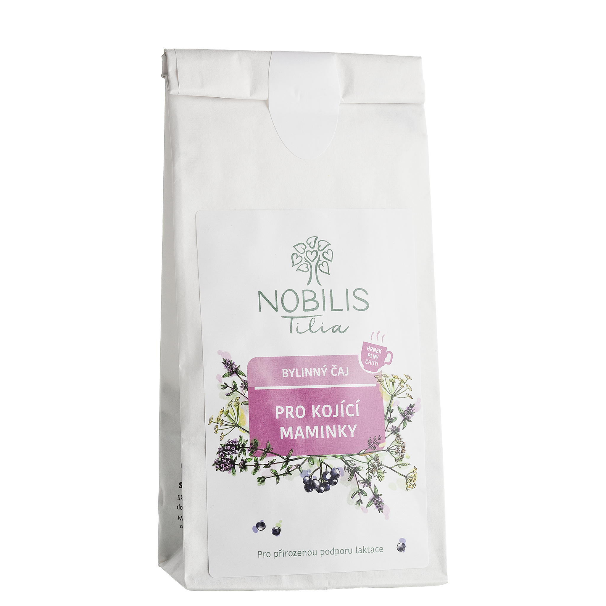 J018_Cajprokojicimaminky_8595100297334 Nobilis Tilia Čaj pro kojící maminky (50 g) - podporuje tvorbu mléka