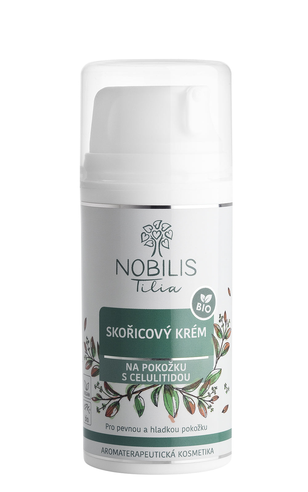 N0115M_Skoricovy-krem-na-pokozku-s-celulitidou-100-ml_8595100298003 Nobilis Tilia Skořicový krém na pokožku s celulitidou (100 ml) - vypíná a vyhlazuje