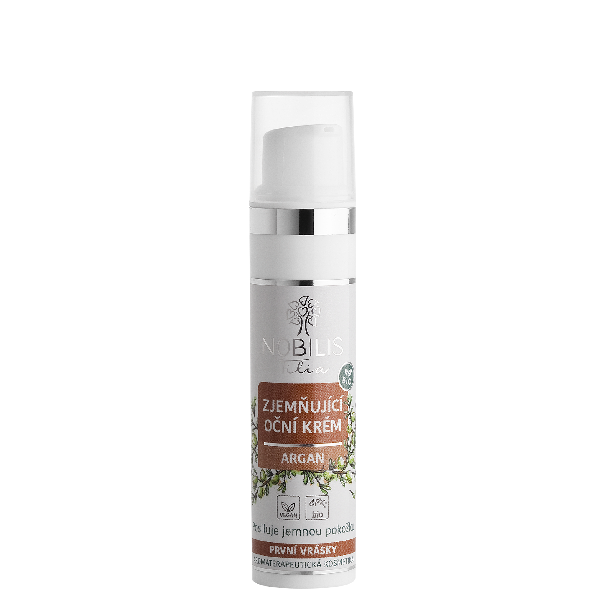 N0148G_ZjemnujiciocnikremArgan15ml_8596654001651 Nobilis Tilia Zjemňující oční krém Argan BIO (15 ml) - s černým rybízem a vanilkou