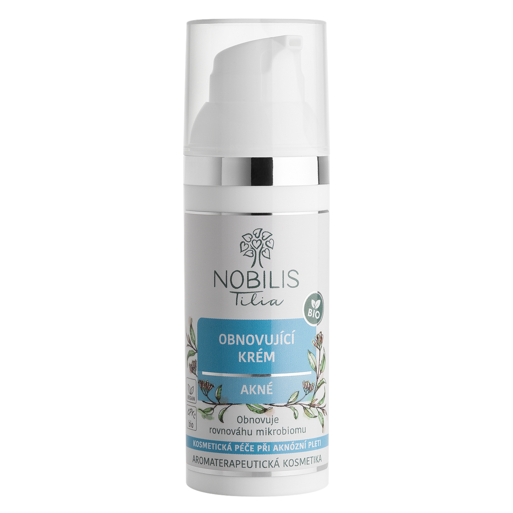 N0150E_ObnovujicikremAkne50ml_8596654001682 Nobilis Tilia Obnovující krém Akné (50 ml) - hydratace pro problematickou pleť