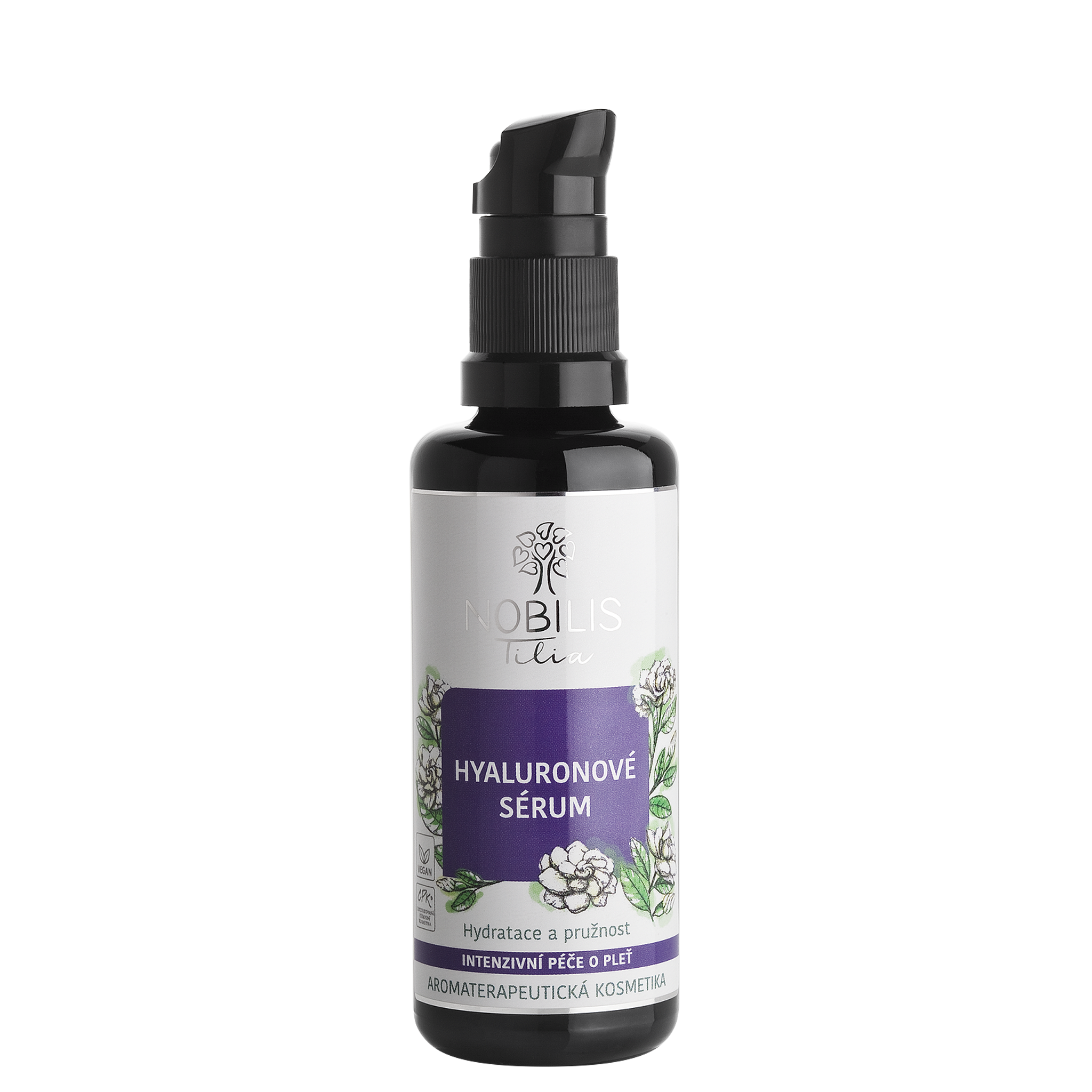 N0237E_Hyaluronoveserum50ml_8596654001774 Nobilis Tilia Hyaluronové pleťové sérum - 50 ml - i pro citlivou a problematickou pleť
