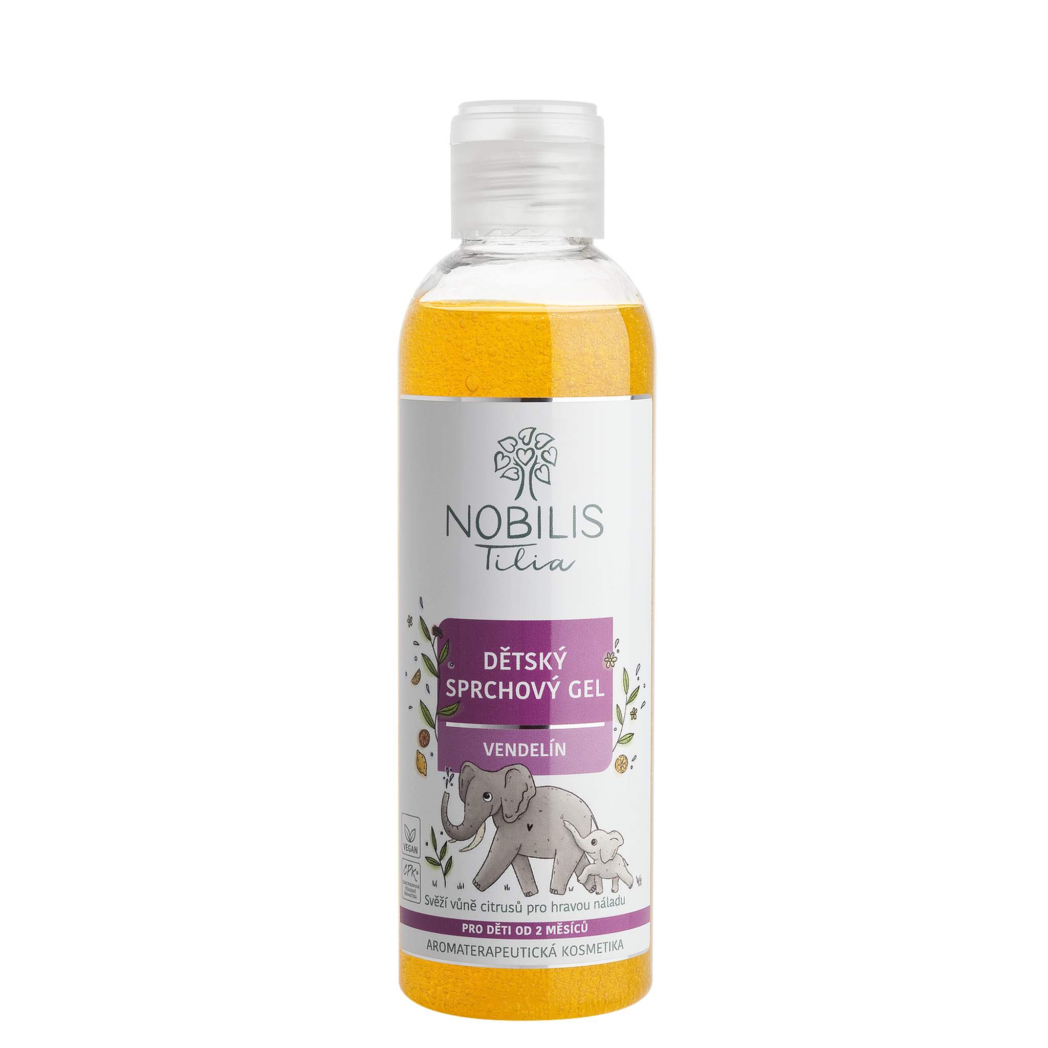 N0817I_DetskysprchovygelVendelin200ml_8595100291615 Nobilis Tilia Dětský sprchový gel Vendelín (200 ml) - s rakytníkovým olejem