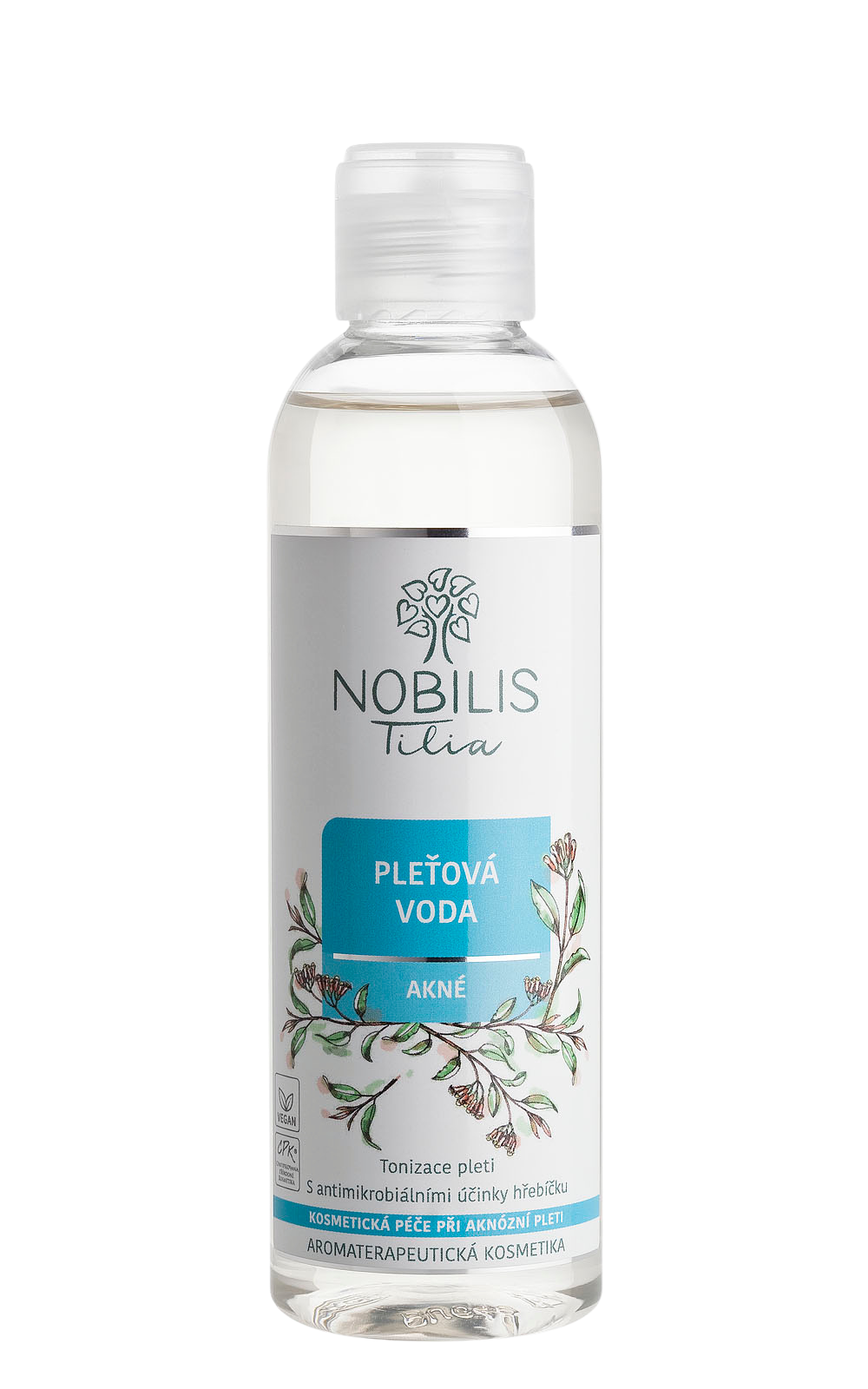N1326I_PletovavodaAkne200ml_8596654001958 Nobilis Tilia Pleťová voda Akné - 200 ml - pro aknózní a mastnou pleť