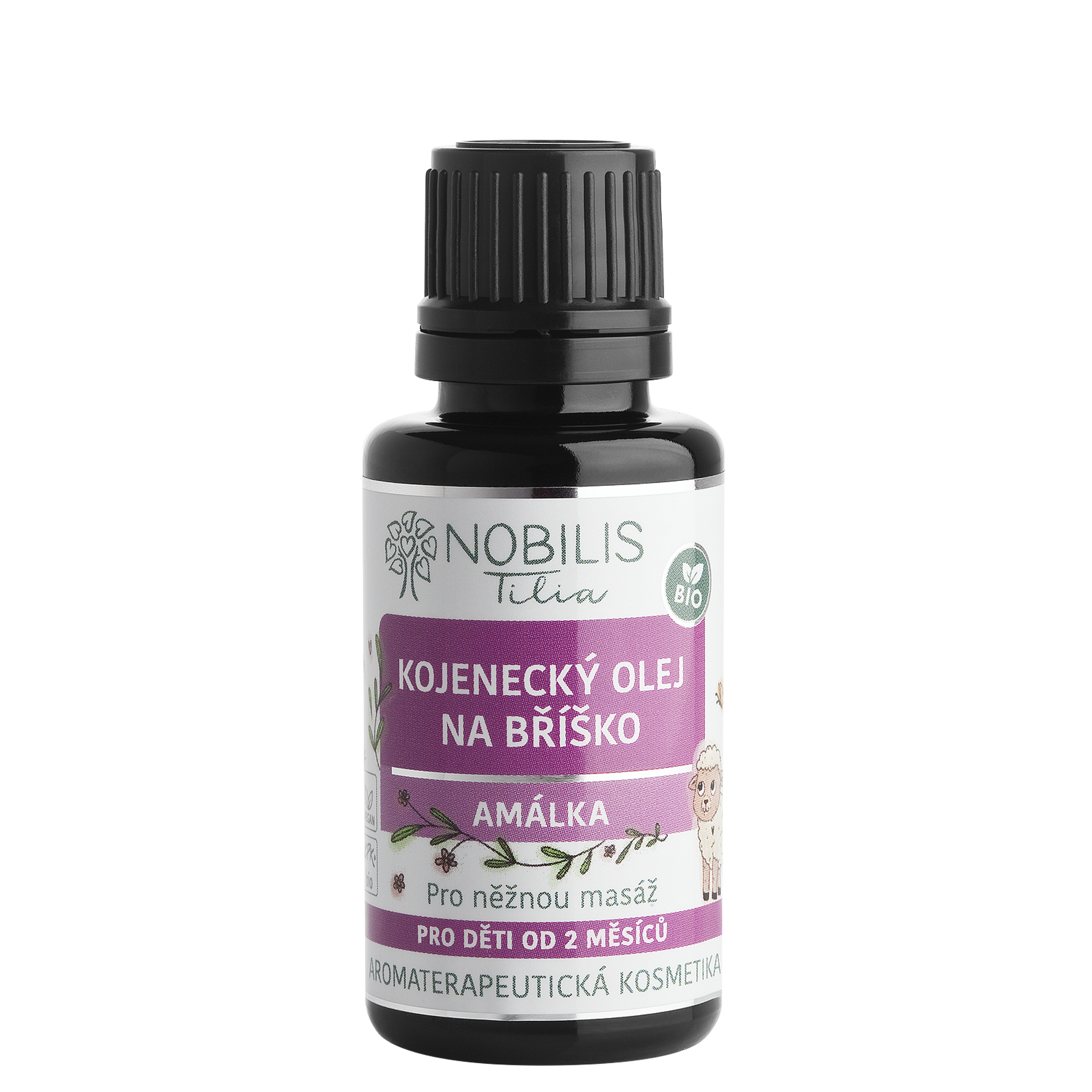 N1919C_KojeneckyolejnabriskoAmalka20ml_8595100256966 Nobilis Tilia Kojenecký olej na bříško Amálka BIO (20 ml)