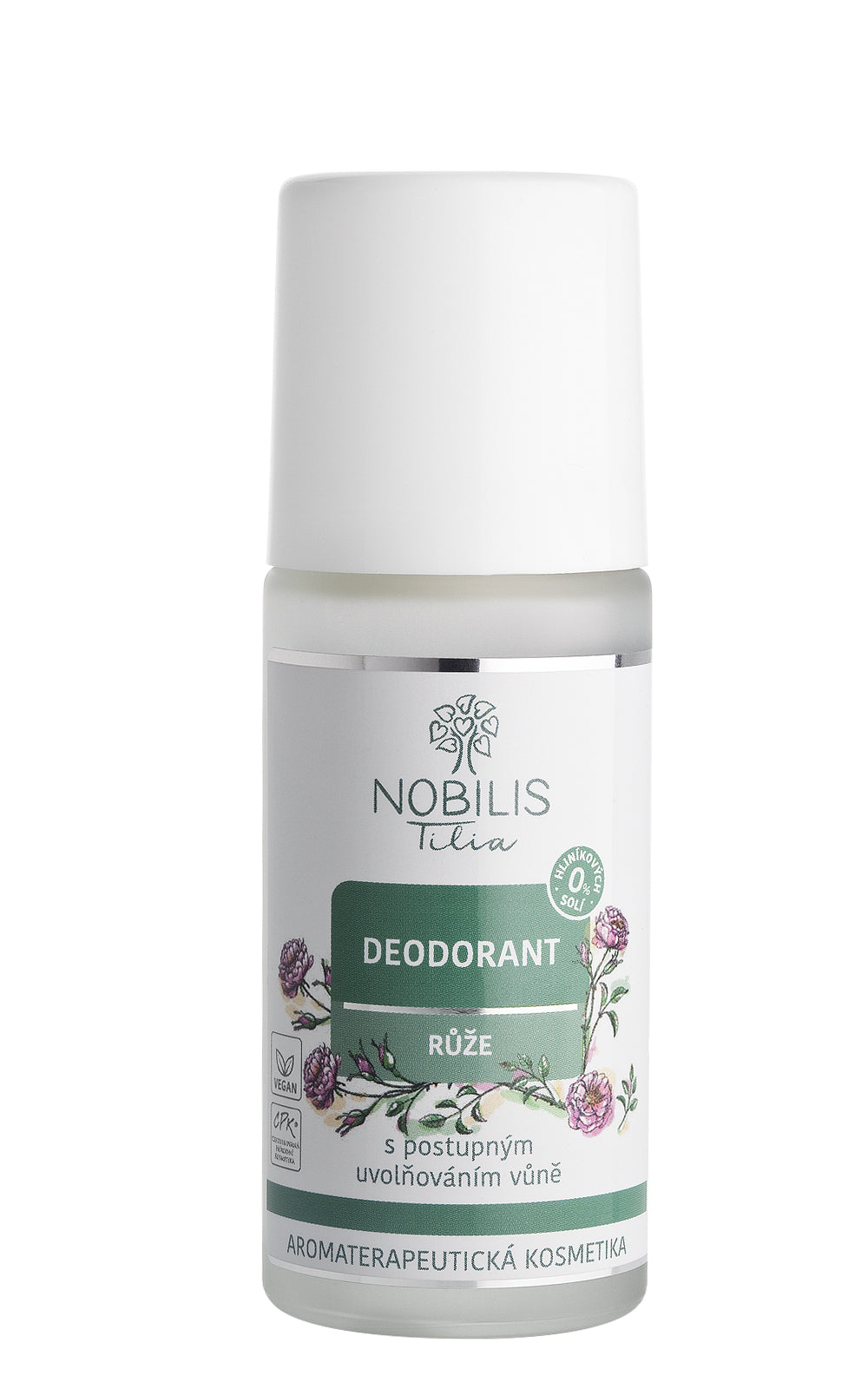 N2100E_Deodorant-Ruze-50-ml_8595100254931 Nobilis Tilia Deodorant roll-on - růže (50 ml) - s unikátním pozvolným účinkem