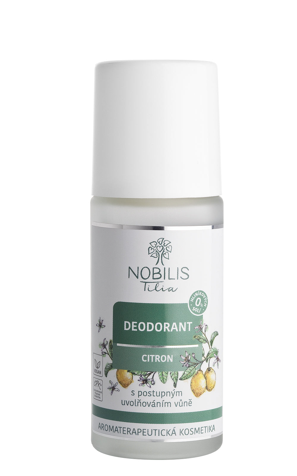 N2103E_Deodorant-Citron-50-ml_8595100294968 Nobilis Tilia Deodorant roll-on - citron (50 ml) - s unikátním pozvolným účinkem
