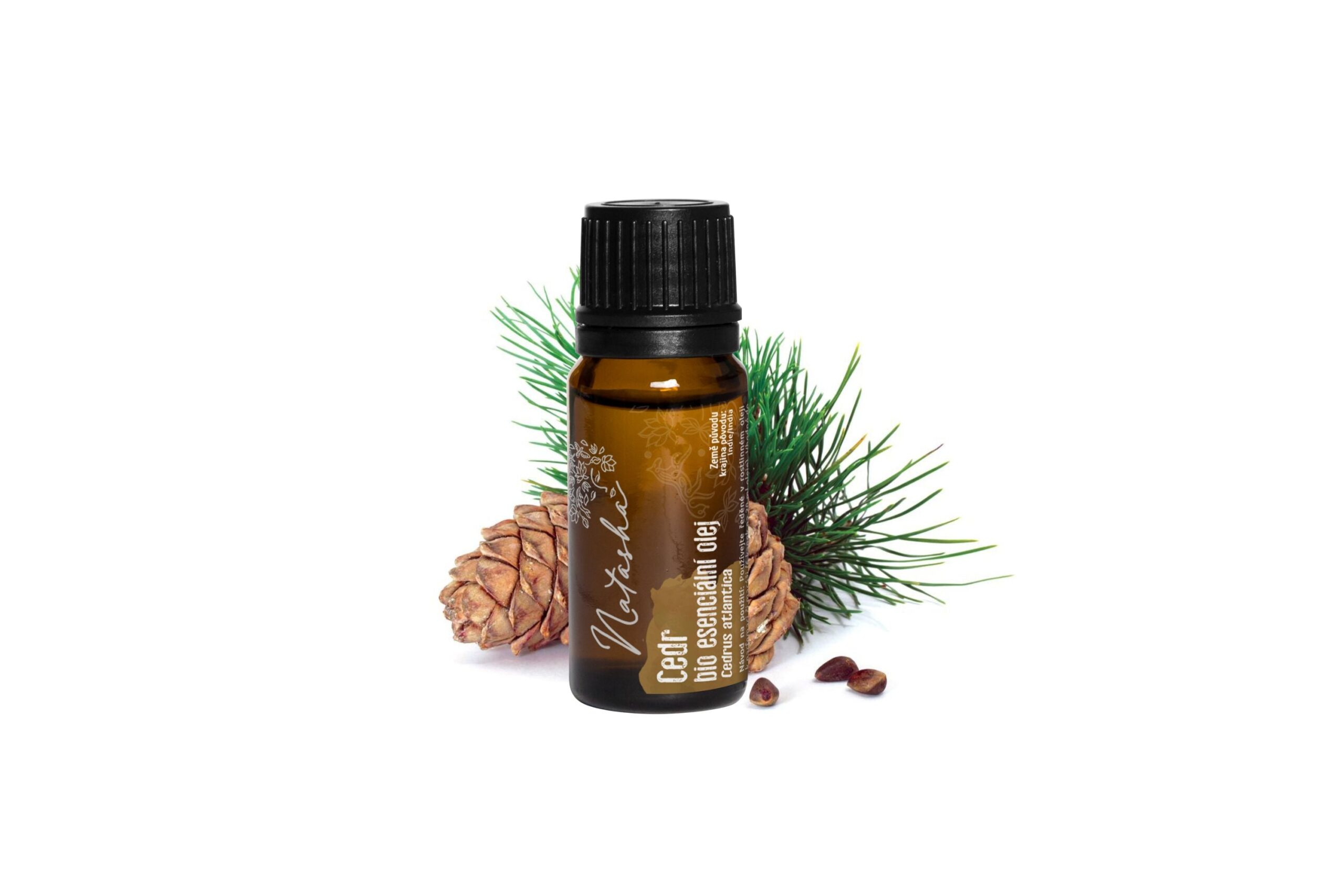 Natasha_bio_essencia_CC_81lni_CC_81_20olej_cedr Natasha Esenciální olej BIO (10 ml) - Cedr
