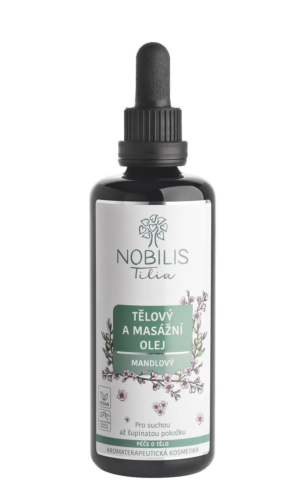 R0005M_Mandlovy-olej-100-ml-fialove-sklo_8595100296542 Nobilis Tilia Mandlový olej (100 ml) - lisovaný za studena