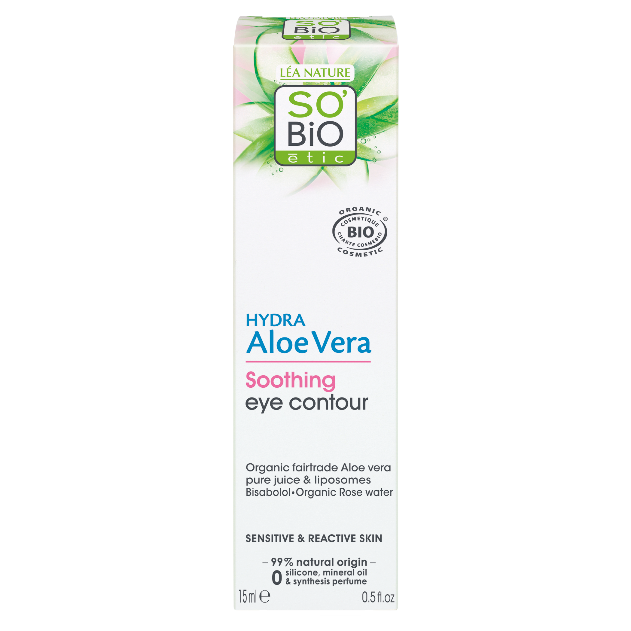 SB_20ALOE_20PS_20CDY_20BIO_2015MLHYDRA_20ALOE_20VERA1337264ANGLE_CENTRE7 SO’BiO étic Krém kolem očí zklidňující s Aloe Vera BIO (15 ml) - hydratuje a zklidňuje oční okolí