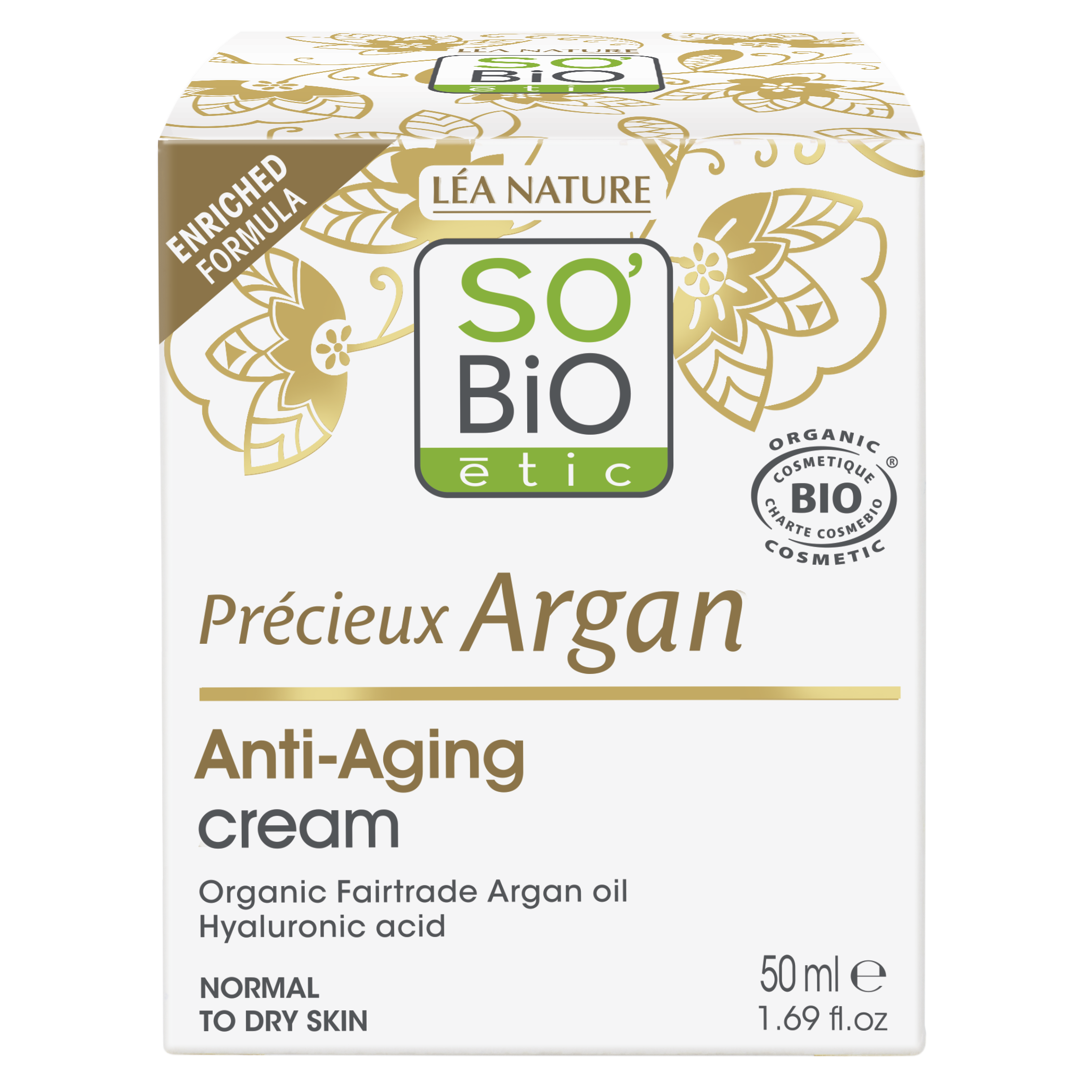 SB_20CREME_20A_20AGE_20ARGAN_2050ML_20BIOPRECIEUX_20ARGAN1334447ANGLE_CENTRE7 SO’BiO étic Anti-age Precieux Argan Krém denní BIO (50 ml) - hydratuje, zpevňuje a rozjasňuje pleť
