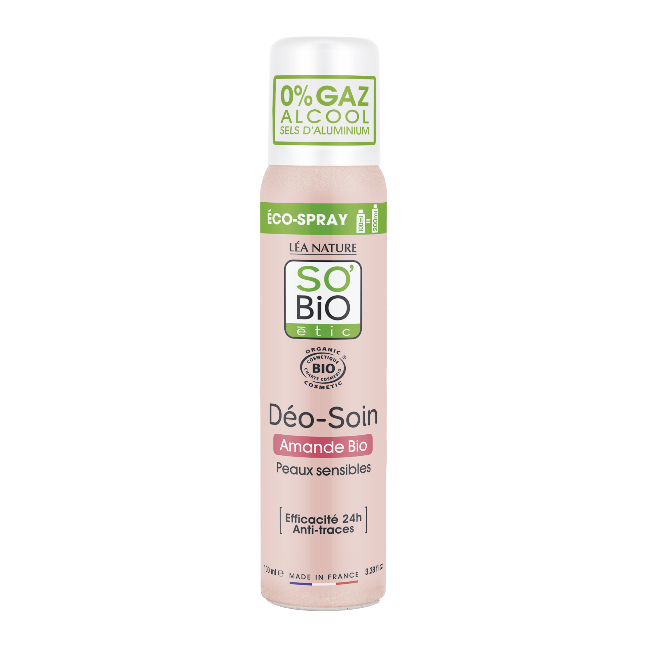 SB_20DEO_20SPRAY_20AMANDE_20100ML_20COEDEODORANTS1341973ANGLE_CENTRE1 SO’BiO étic Deodorant přírodní ECO SPRAY 24h - mandle BIO (100 ml) - účinný až 24 hodin