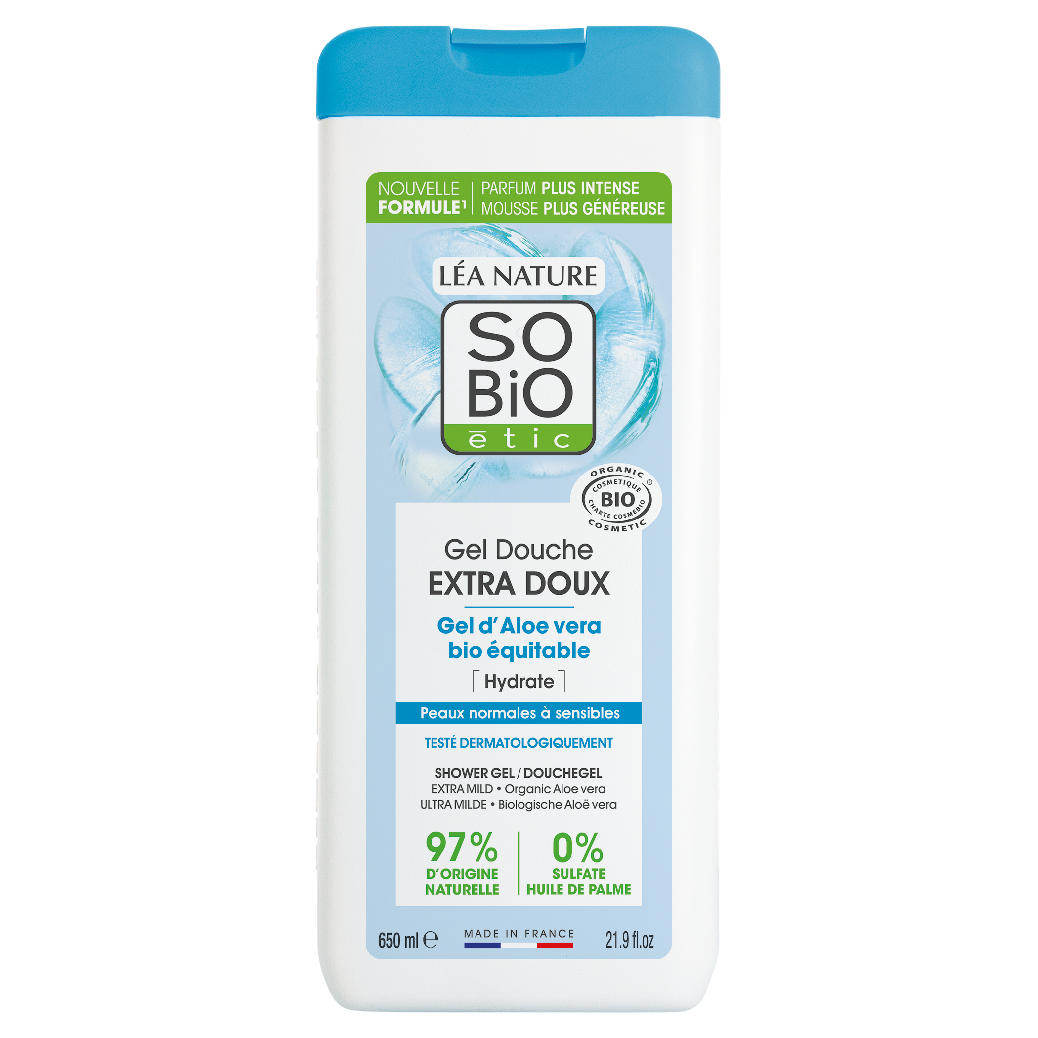 SB_20DOUCHE_20ALOE_20DX_20COE_20650MLDOUCHES1336447_FACING SO’BiO étic Gel sprchový EXTRA JEMNÝ s Aloe vera BIO (650 ml) - intenzivně hydratuje