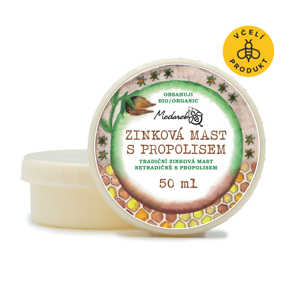Zinkova_CC_81MastSPropolisem50ml_ikona Medarek Zinková mast s propolisem - 50 ml - zesílený účinek klasické zinkovky