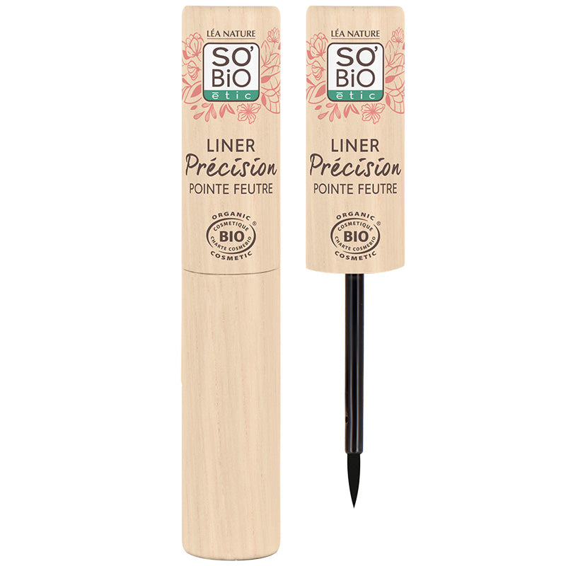 eyeliner-01-noir-ouvert SO’BiO étic Tekuté oční linky BIO - 01 černá (3 ml) - zvýrazní vaše oči