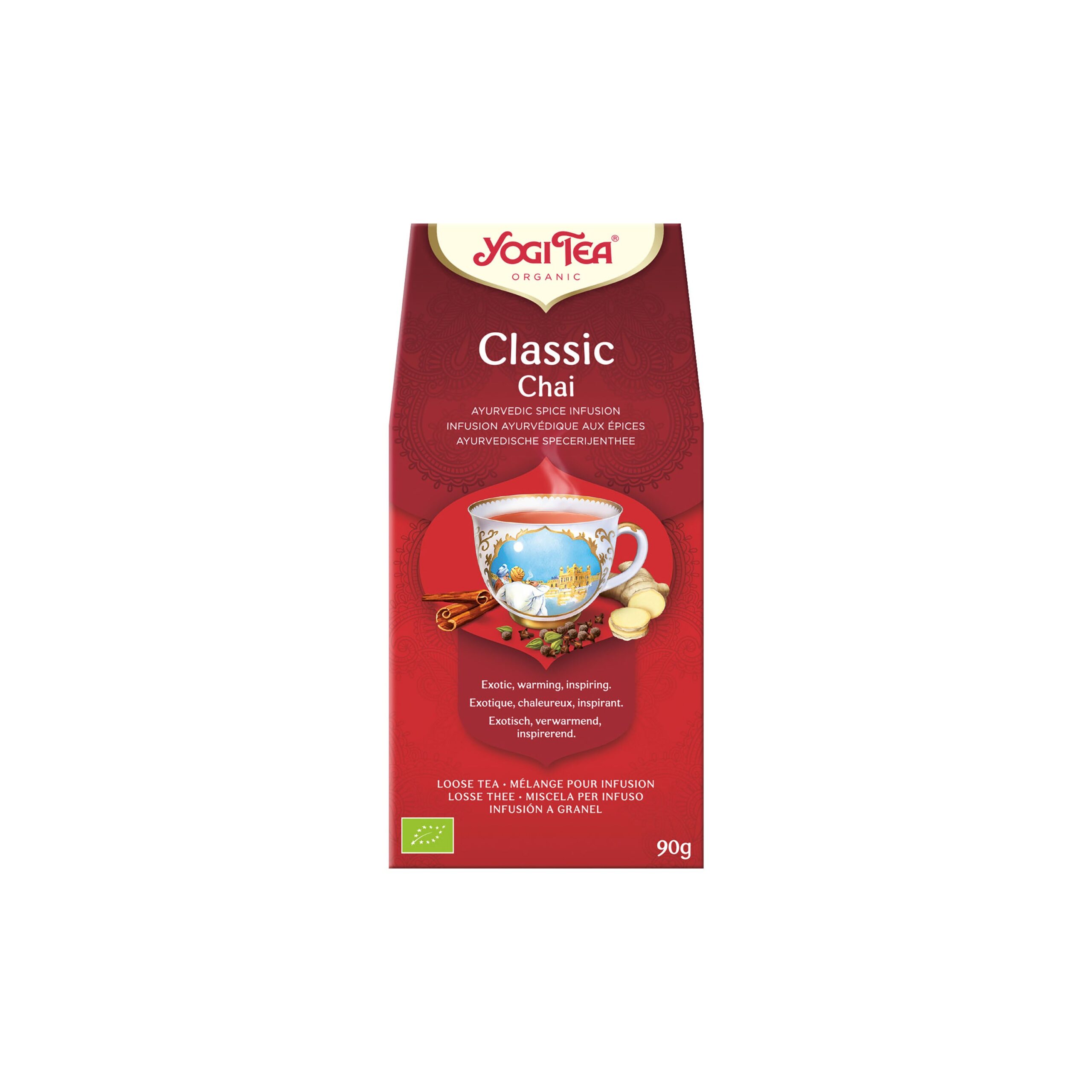 510514_Caj_Classic_Chai_sypany_90_g_BIO_YOGI_TEA-1_e4848fa4-3f48-449e-894b-b5fc1cfabf0d Čaj Classic Chai sypaný 90 g BIO YOGI TEA - klasická receptura