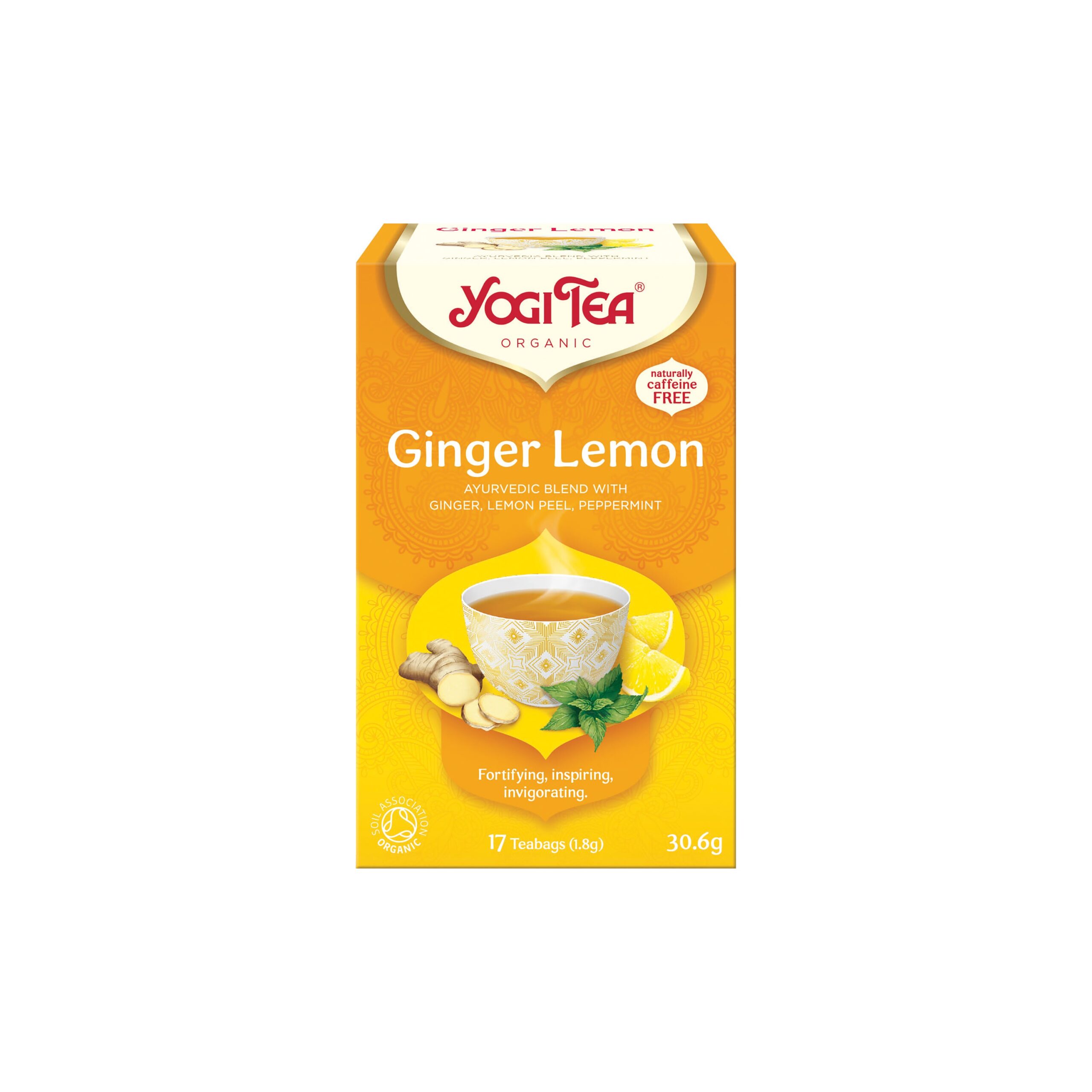 Čaj Zázvor Citrón 17 sáčků 30,6 g BIO YOGI TEA
