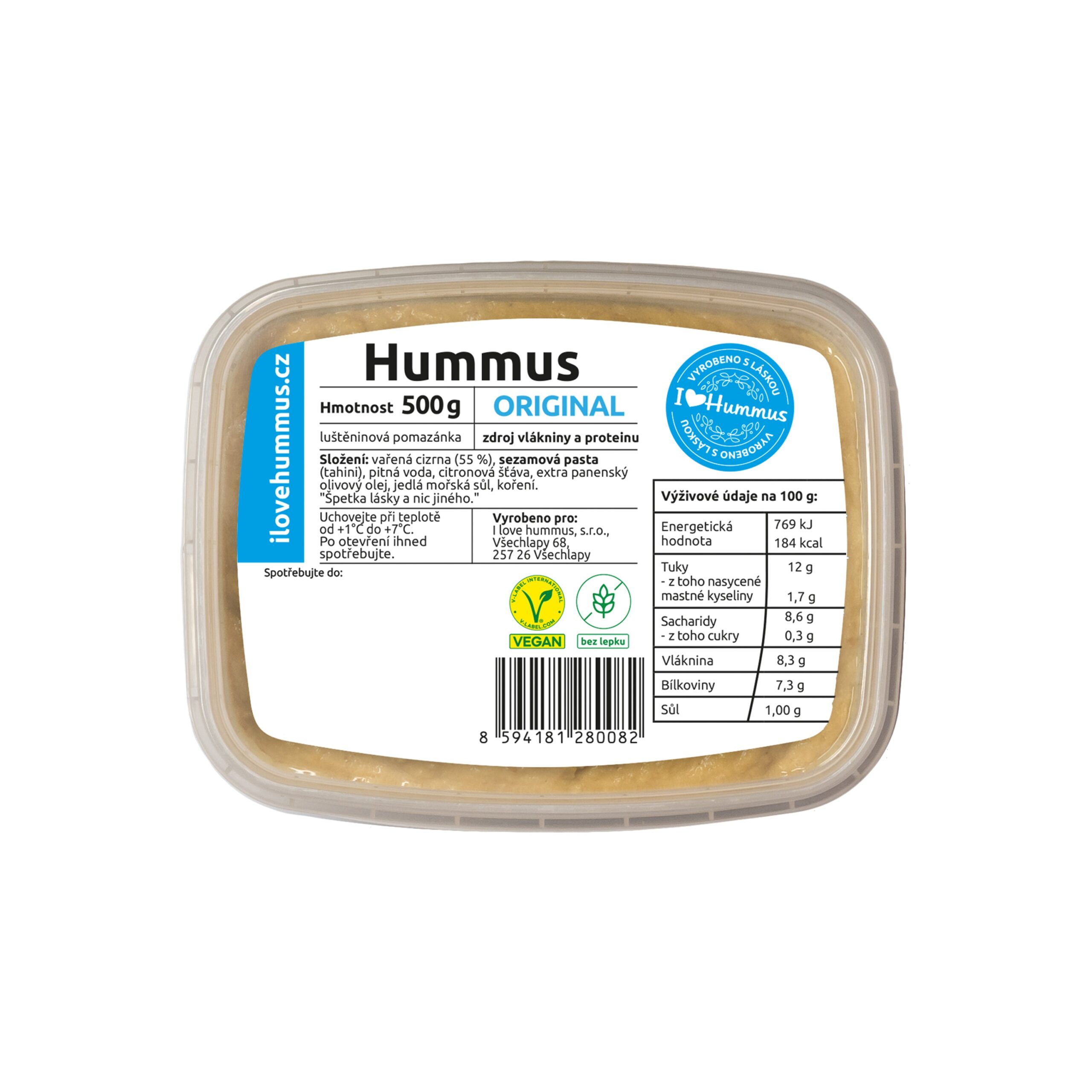 752062_Hummus_-_cizrnova_pomazanka_original_500_g_I_LOVE_HUMMUS-1 I Love Hummus Hummus original (500 g)