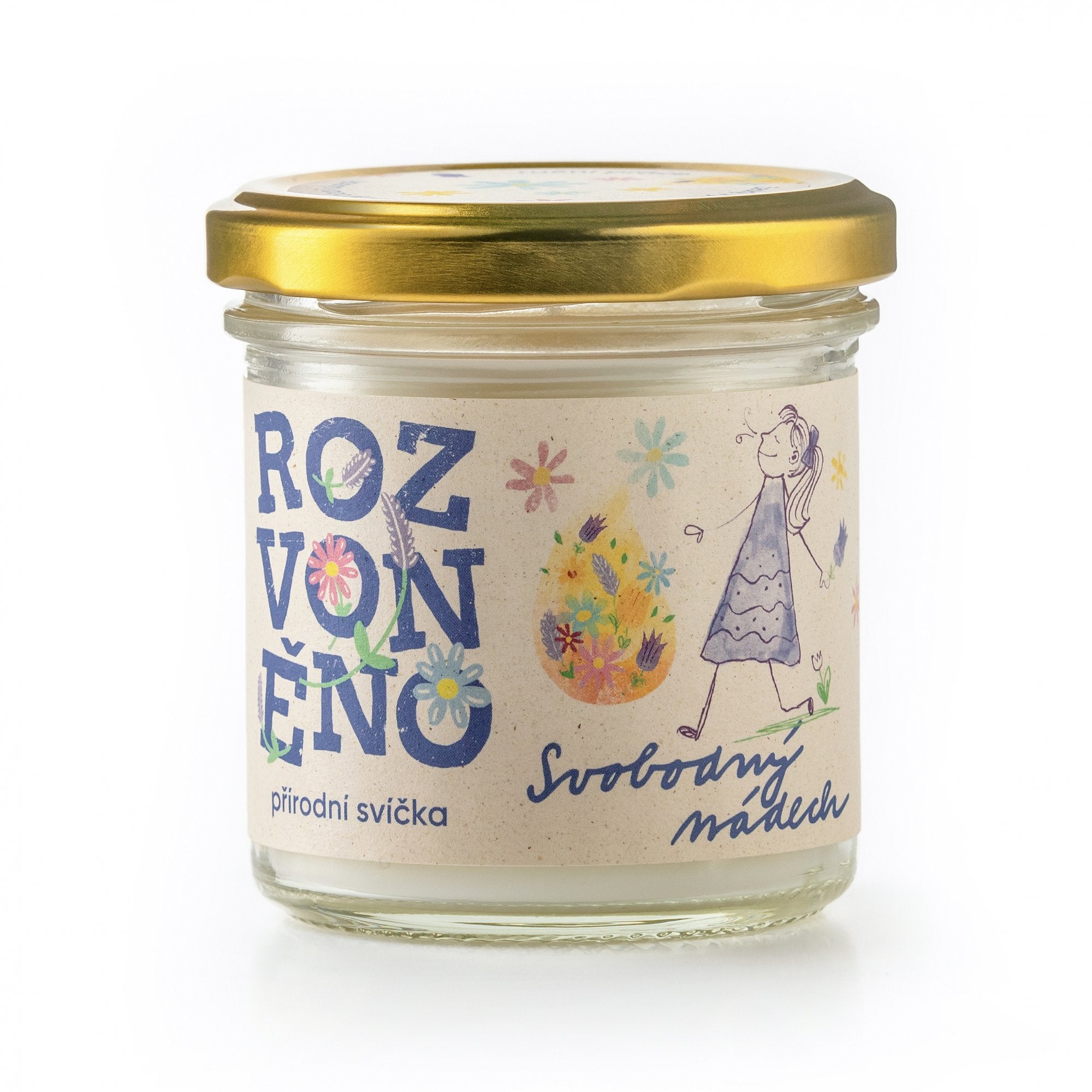 870c5bb23cf5a5022018f4b83882ef0e-svobodny-nadech-ctverec Rozvoněno Vonná svíčka - Svobodný nádech (130 ml) - s vůní borovice lesní