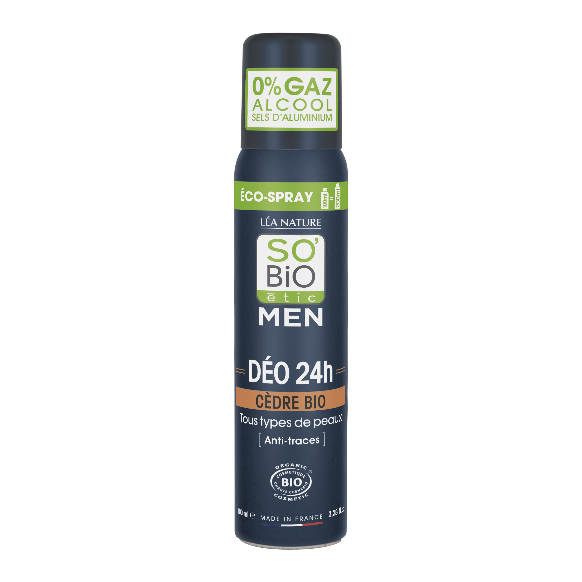 SB_20MEN_20DEO_20SPRAY_20CEDRE_20100MLMEN_20DEODORANTS1341975ANGLE_CENTRE1 SO’BiO étic Deodorant přírodní ECO SPRAY 24h MEN - cedr BIO (100 ml) - účinný až 24 hodin