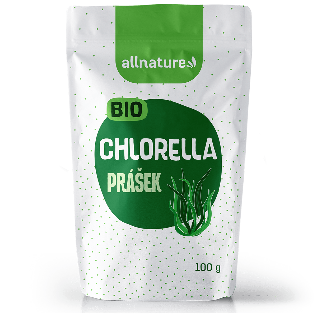 allnature-chlorella-prasek-bio-100-g Allnature Chlorella prášek BIO (100 g) - podporuje trávení a správnou činnost jater