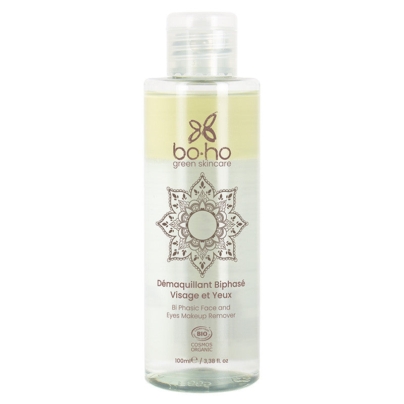 demaquillant-bio-biphase-visage-et-yeux Boho Green Make-up Dvoufázový odličovač očí i tváře BIO (100 ml) - pro šetrné odlíčení